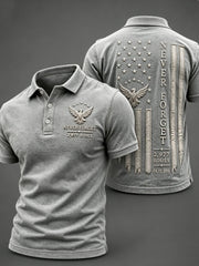 Men's NEVER FORGET 2,977 SOULS 2,977 SOULS 09.11.2001 polo shirt