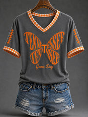 Women's Tennessee Football Casual Printed T-shirt