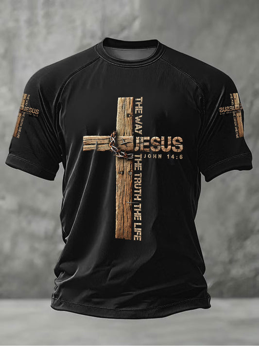 Men's Jesus The Way The Truth The Life Short Sleeve T-shirt
