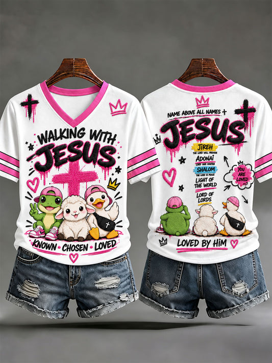 Women's Christian V-neck T-shirts