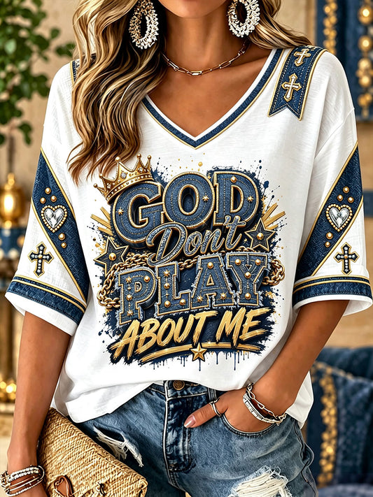 Women's Christian V-neck T-shirts
