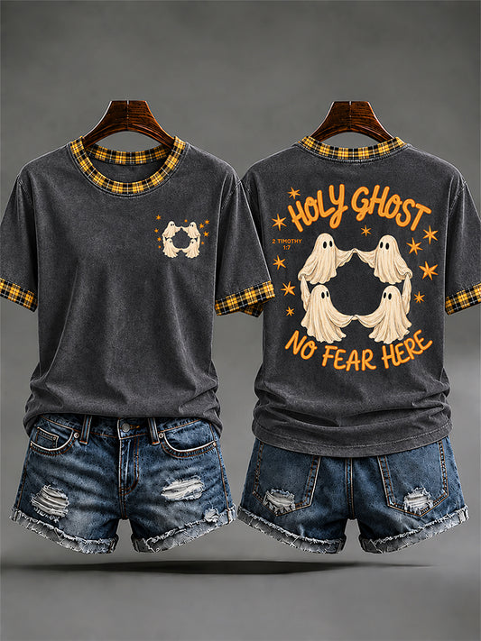 Women's "Holy Ghost No Fear Here" Faith Casual T-shirt