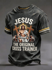 Men's "Jesus the Original Cross Trainer" V-neck T-shirts