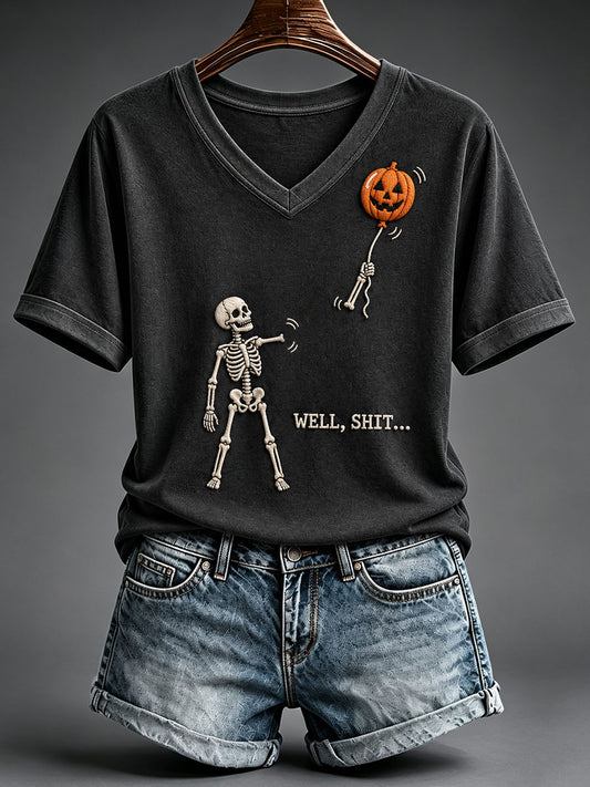 Women's Funny Skeleton T-Shirt