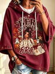 Women's Vintage In My 'ber Months Era Print Comfy Hoodie