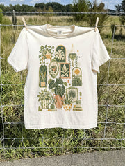 Unisex Plants Lover Art Printed T-Shirt