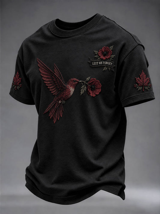 Men's Remembrance Day Lest We Forget Short Sleeves T-shirt