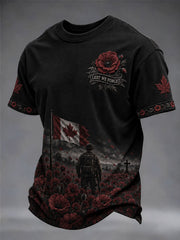 Men's Remembrance Day Lest We Forget Short Sleeves T-shirt