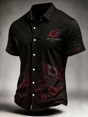 Men's Remembrance Day Lest We Forget Short Sleeve Shirt