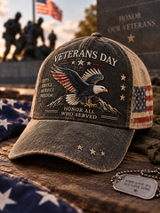 Unisex U.S. Veterans Day Printed Hat