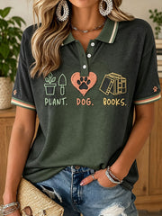 Women's Plants Lover Art Printed Casual Tops