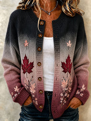 Women's Canada Maple Leaf Casual Cardigan