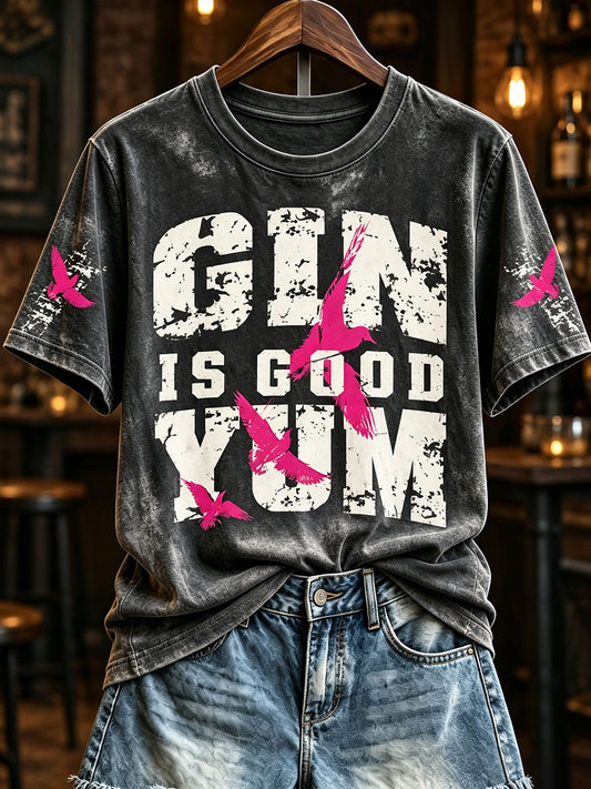 Women's "Gin is Good Yum" T-shirts
