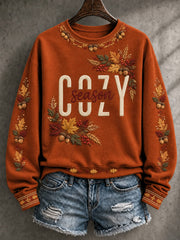 Women's Cozy Season Printed Sweatshirt