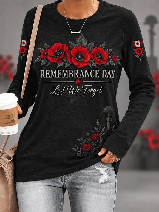 Men's Lest We Forget Canada Remembrance Day Hoodie