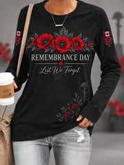 Men's Lest We Forget Canada Remembrance Day Hoodie