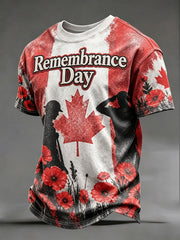 Men's Canadian Remembrance Day T-shirts
