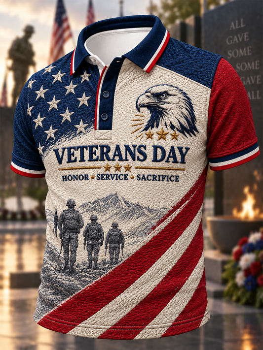 Men's U.S. Veterans Day Printed polo shirt