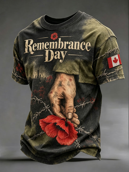 Men's Canadian Remembrance Day T-shirts