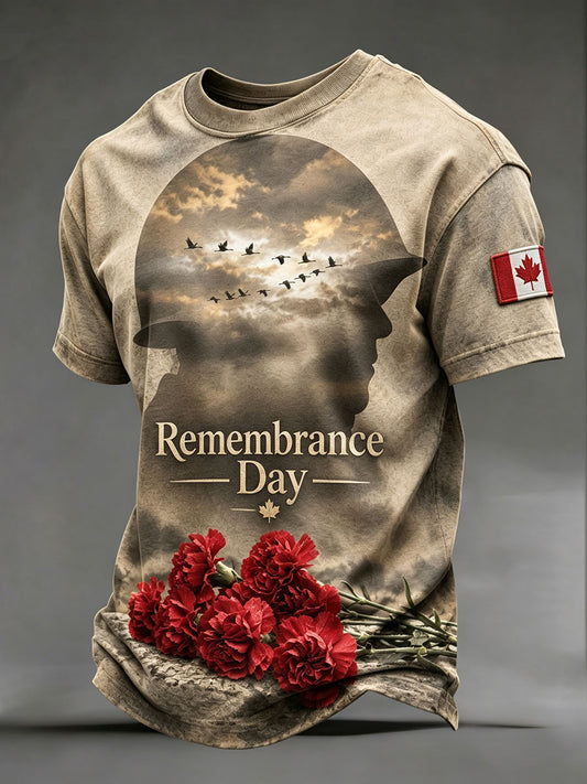 Men's Canadian Remembrance Day T-shirts