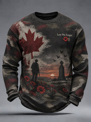 Men's Canada Remembrance Day Printed Casual T-Shirt