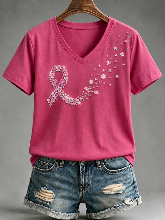 Women's Breast Cancer Short-sleeved T-shirt