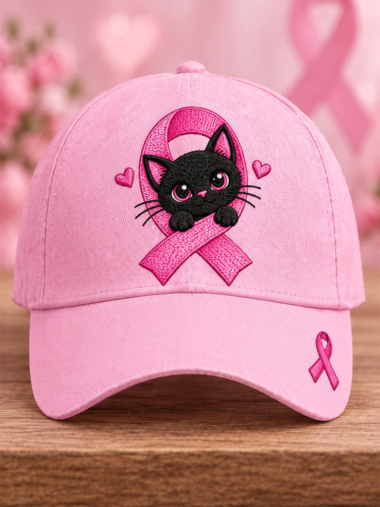 Unisex Breast Cancer Awareness Support Print Hat