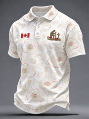 Men's Canada Remembrance Day Print Casual Top