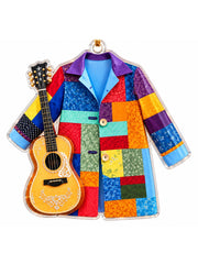 Colorful jacket and country music-style guitar hanging ornament