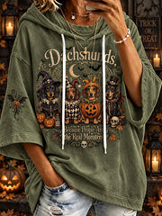 Women’s Halloween Costume Dog Pattern Design Casual Hoodie