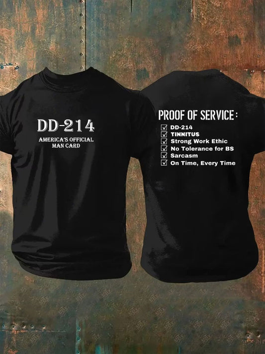 Men's DD-214  Print Short Sleeves T-shirt