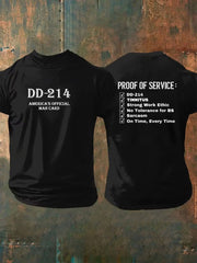 Men's DD-214  Print Short Sleeves T-shirt