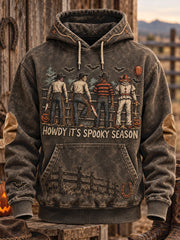 Men's Western Halloween Art Printed Hoodie