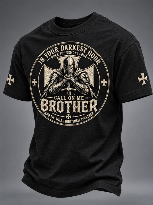 Men's Call On Me Brother Knights Of Faith Tee