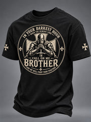 Men's Call On Me Brother Knights Of Faith Tee
