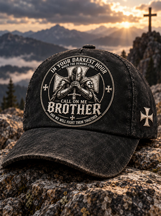 Unisex Call On Me Brother Knights Of Faith Hat