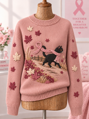 Women's Breast Cancer Long-sleeved Sweater