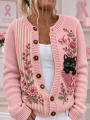 women's Breast Cancer Cardigan
