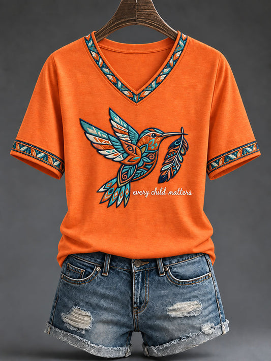 Women's Every Child Matters Printed Casual T-Shirt
