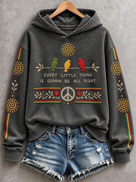 Women's Every Little Thing Is Gonna Be All Right Hoodie