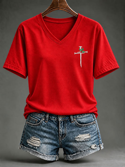 Women's Christmas Faith Short-Sleeved T-Shirt