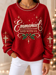 Women's Christmas Print Casual Sweatshirt