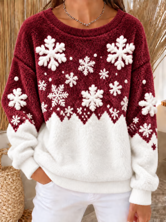 Women's Christmas Flannel Sweatshirt
