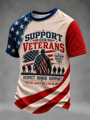 Men's Veterans Day Printed T-shirt