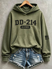 Women's DD-214 Alumni Print Hoodies