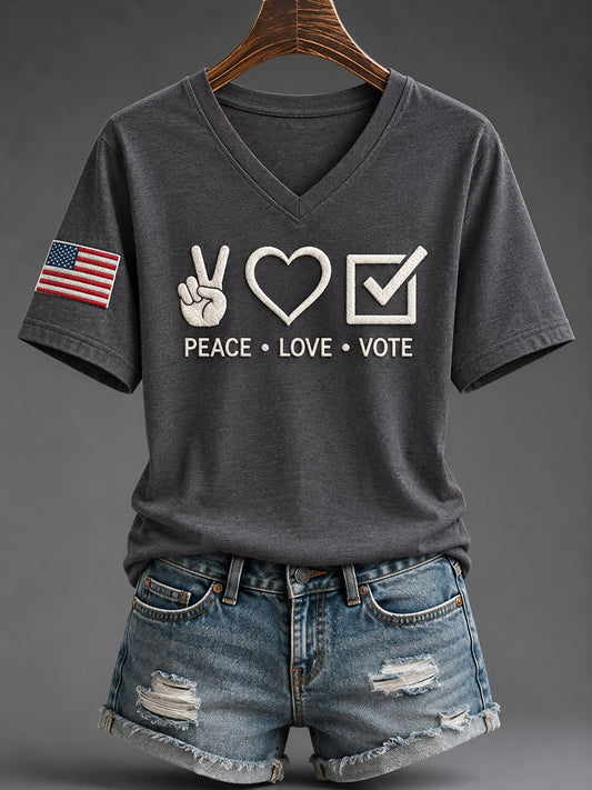 Women's "Vote" Graphic Casual T-Shirt