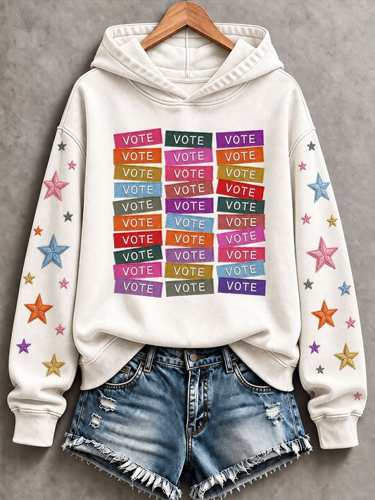Women's "Vote" Graphic Casual Sweatshirt