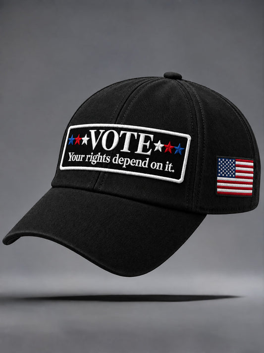 "Vote" Graphic Casual Unisex  Hat