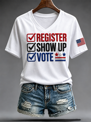 Women's Vote Iron On Short Sleeve T-Shirt