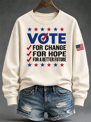 Women's Vote Print Sweatshirt